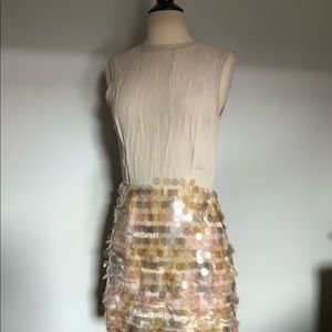 Mini sequence cocktail dress